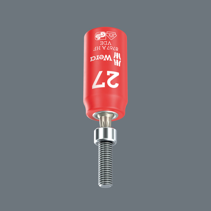 Wera 8767 A VDE HF TORX® Zyklop Bit socket, insulated, with 1/4" drive, with holding function, T15