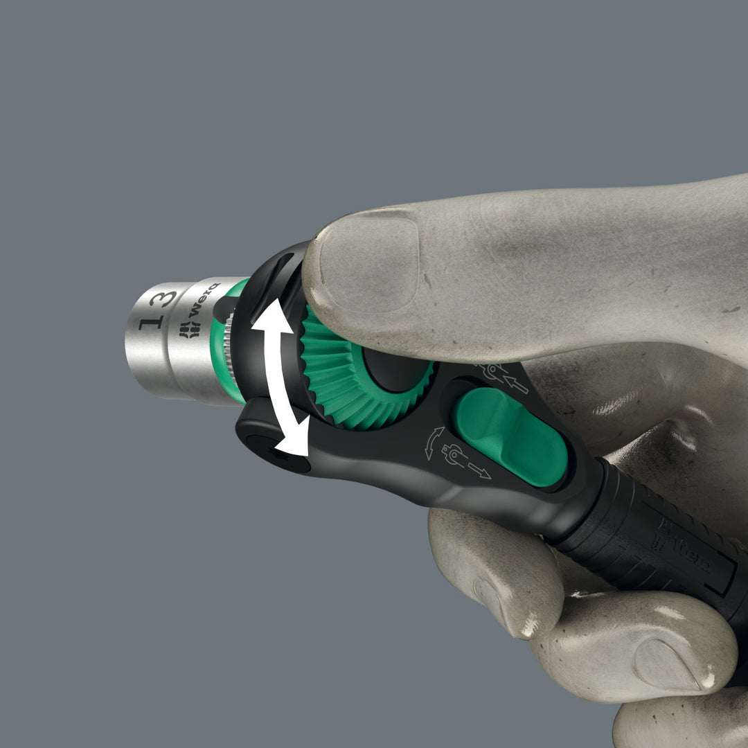 Wera 8000 A Black Edition Zyklop Speed Ratchet with 1/4" Drive