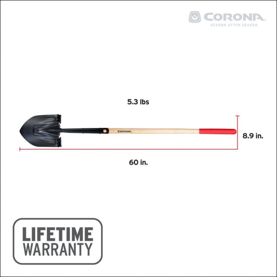 CRNA-SS16100 · Round Point Hardwood Shovel, 14 Gauge