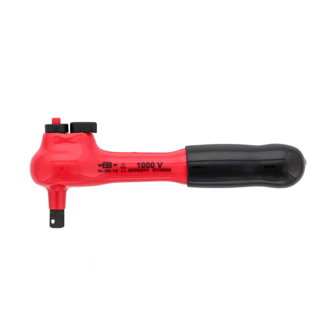 Wiha Tools 12851 Insulated Ratchet, 1/4 Inch x 140 mm