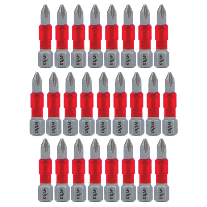 Wiha Tools  76601 MaxxTor Impact Bit Phillips #1 - 29mm - 25 Pack