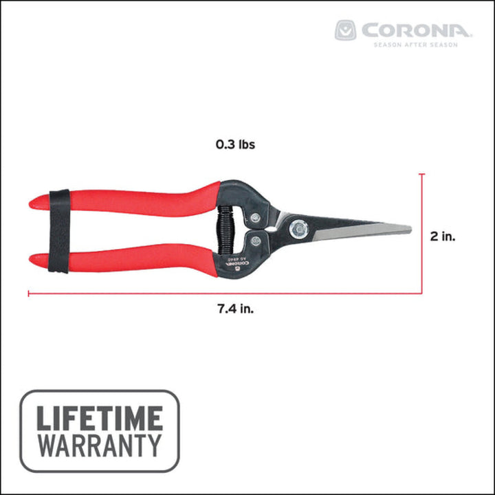 Corona AG 4940  Long Curved Snips - Tempered Steel, 1¾ Inch