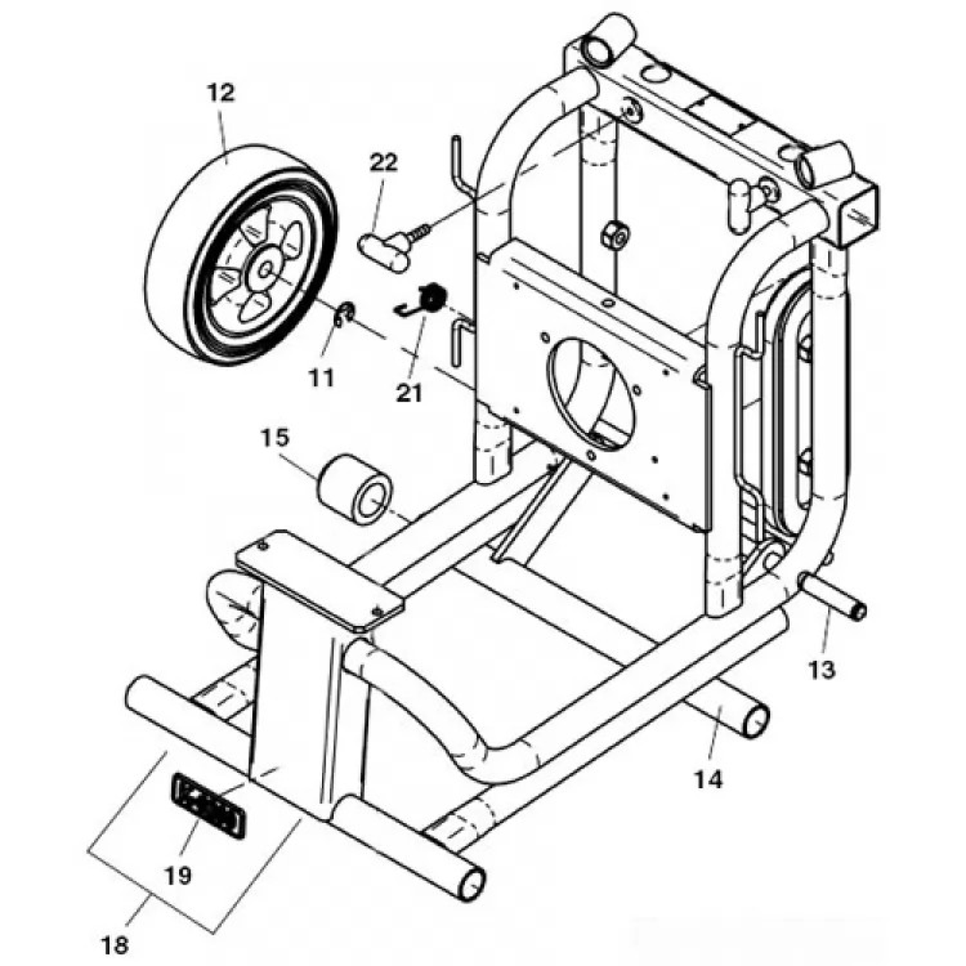 Ridgid 95637 Weldment Frame for Use With Model K-200 Drum Machine