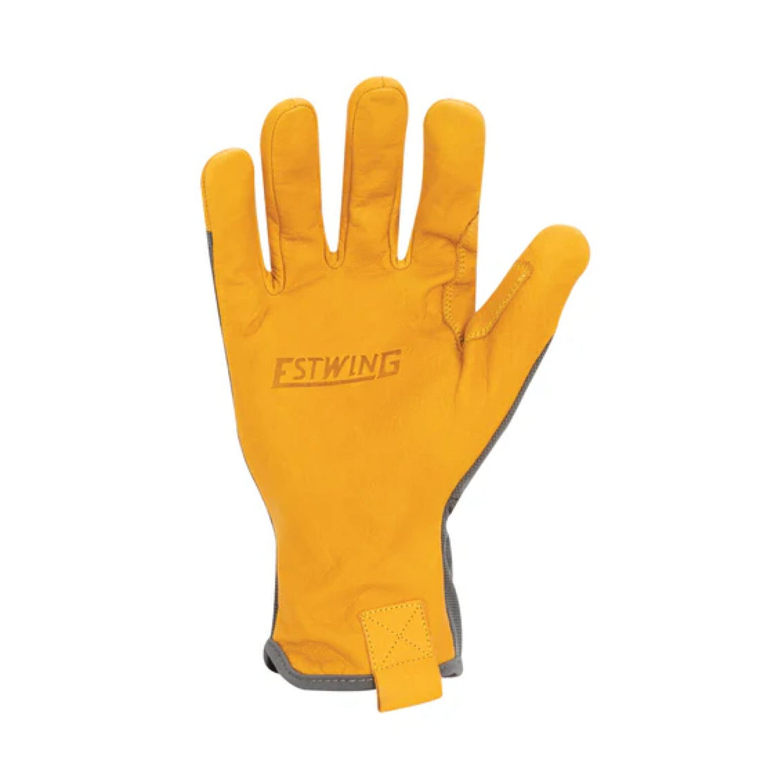 Estwing EWLPSC0608 Leather Palm Work Glove with Elastic Sewn Extended Cuff