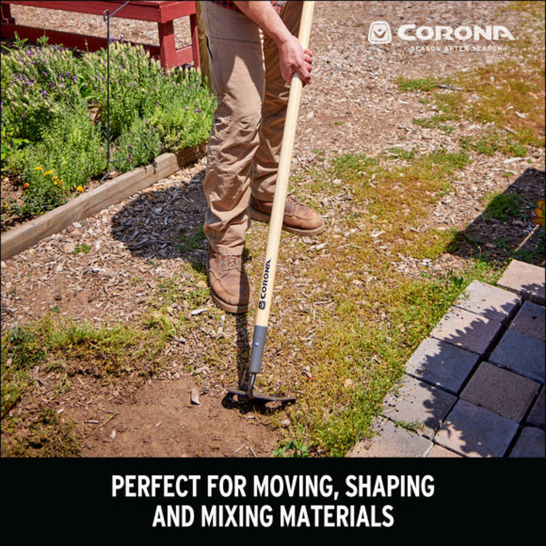 Corona-SH16100 · Forged Hardwood Handle Mortar Hoe, 7 in.