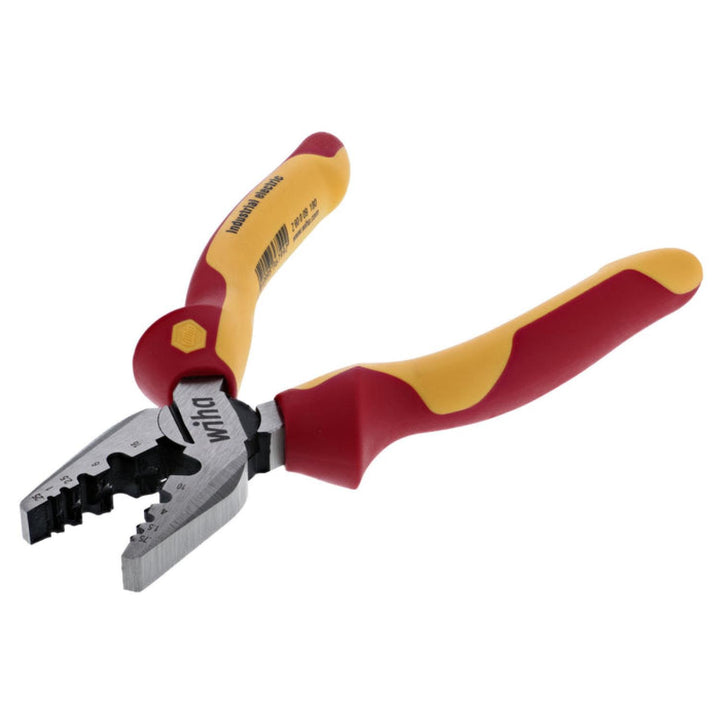 Wiha Tools 32945 7" Insulated Industrial Crimping Pliers