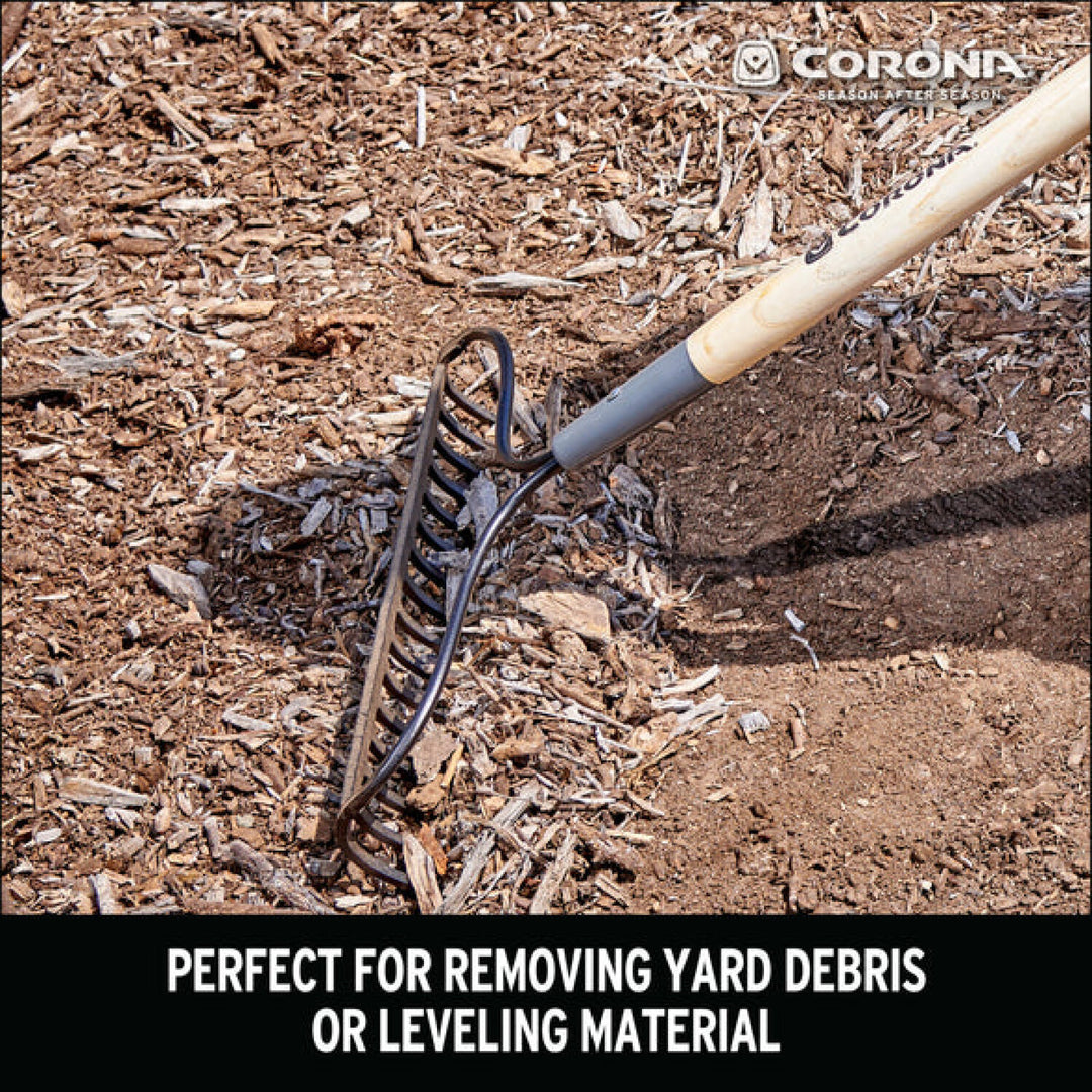 Corona RK16000  Hardwood Handle Bow Rake, 16 Tine
