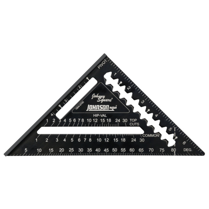 Johnson 1904-0700 7" Johnny Square Professional Easy-Read Aluminum Rafter Square