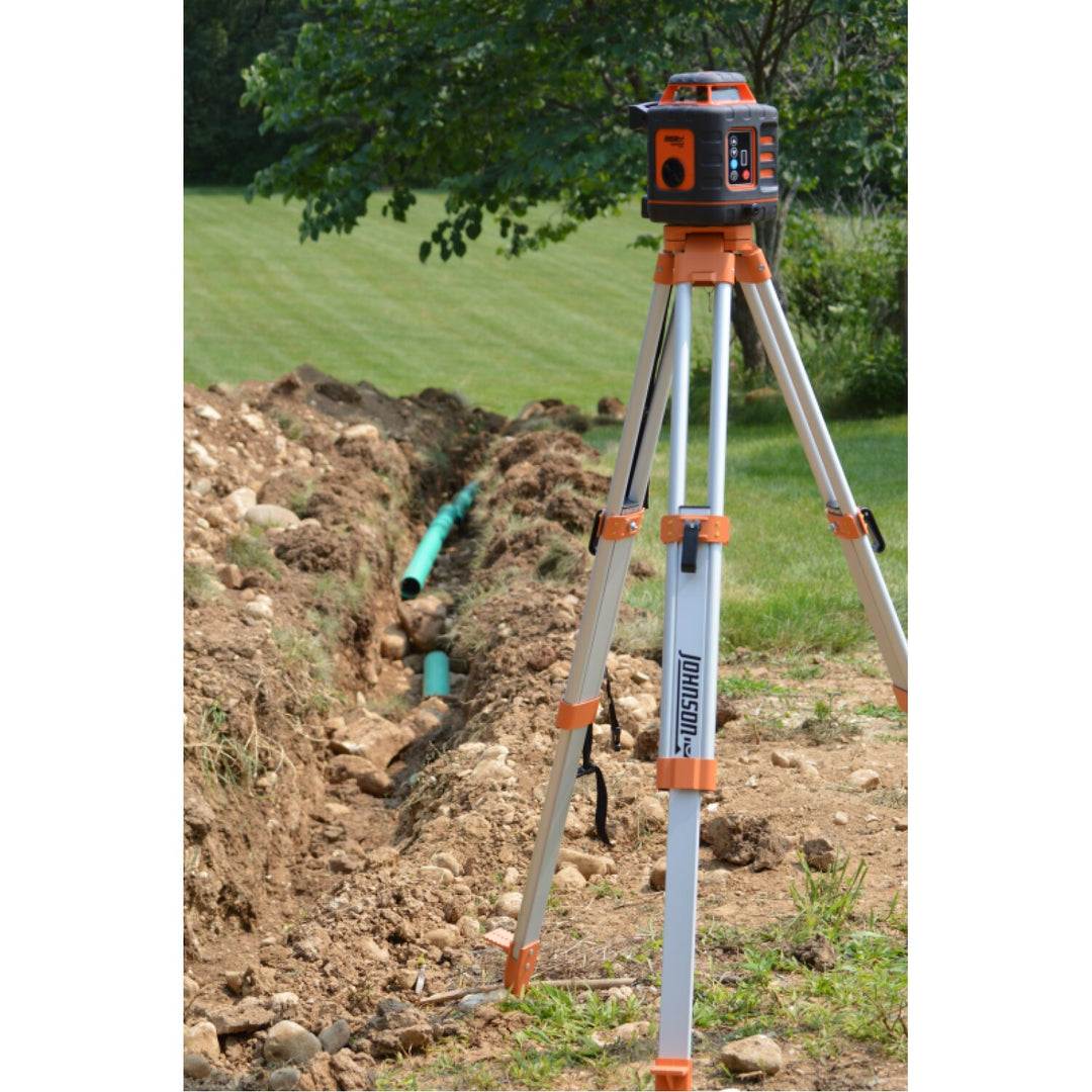 Johnson 40-6543 Self ­Leveling Rotary Laser Kit with GreenBrite Technology