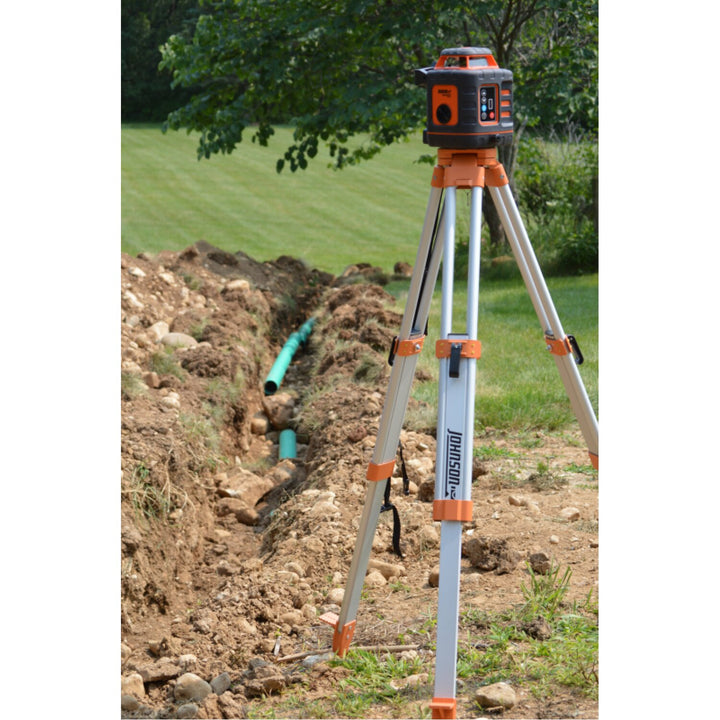 Johnson 40-6543 Self ­Leveling Rotary Laser Kit with GreenBrite Technology
