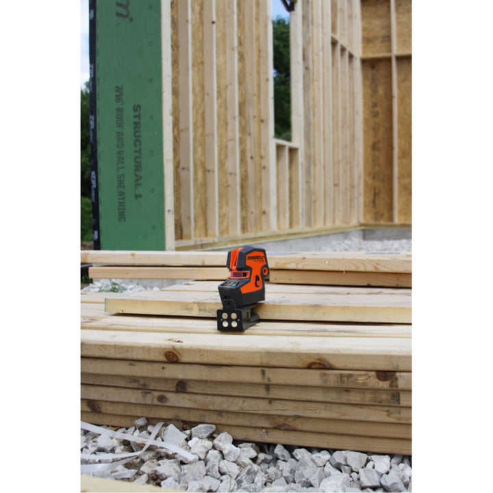 Johnson 40-6688 Self-Leveling Combination Cross-Line 5 Dot Laser with GreenBrite Technology
