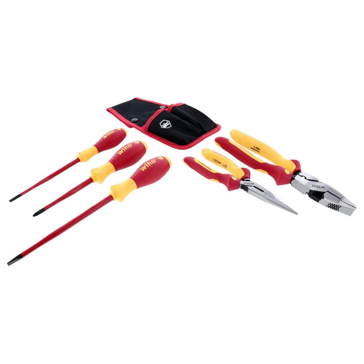 Wiha Tools 32875 Insulated Pliers / Cutters / SlimLine Screwdriver Set, 5 Pc.
