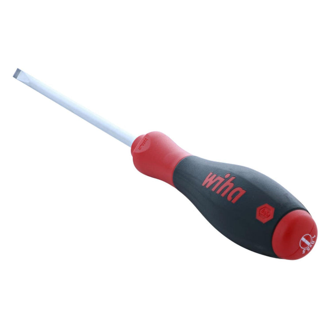 Wiha Tools 30220 SoftFinish Slotted Screwdriver, 5.5 mm x 125 mm