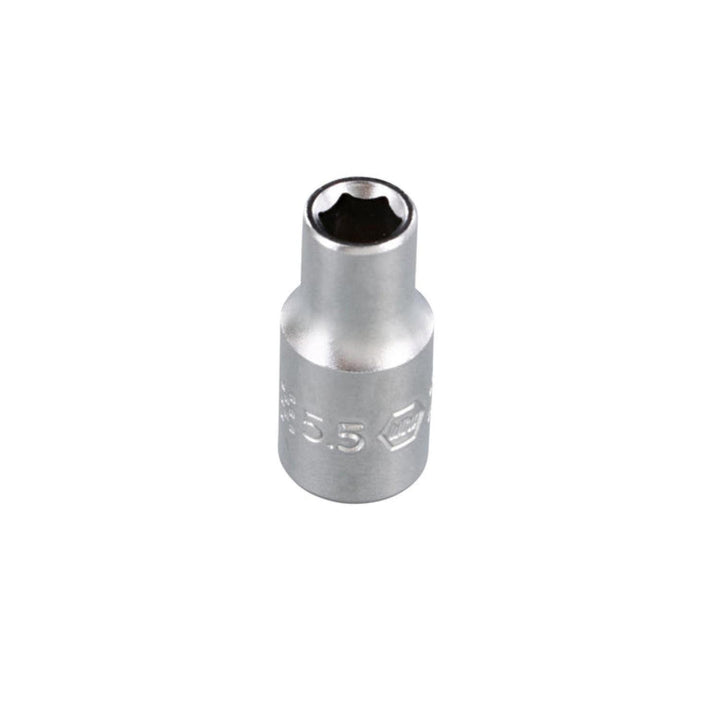 Wiha Tools 33318 6 Point - 1/4 Inch Drive Socket - 5.5mm x 25mm