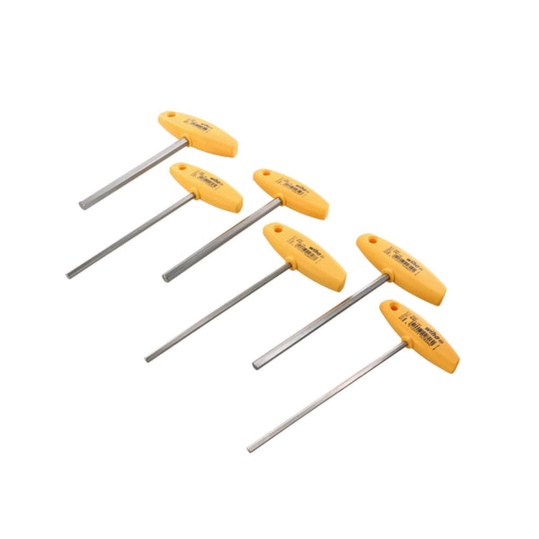 Wiha Tools 33475 6 Piece Hex SAE T-Handle Set