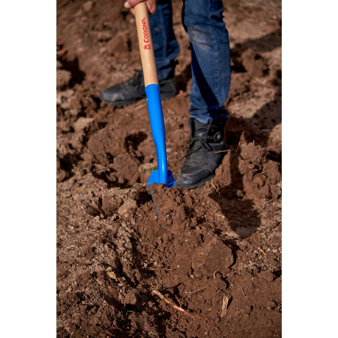 Corona SS 64103 Trench Shovel, 35 degree, 3 in. Head, Ash Hardwood Handle