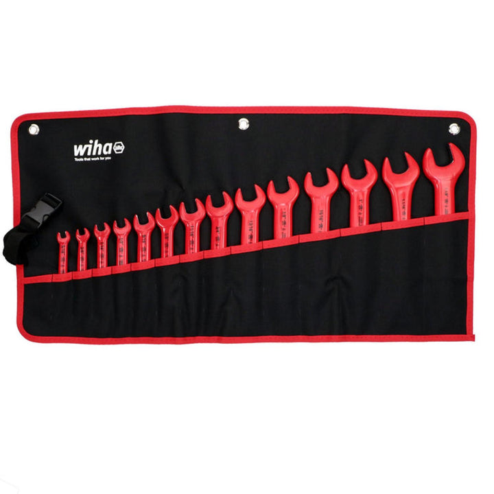 Wiha Tools 20190 Insulated Open End Inch Wrench Set, 14 Pc.