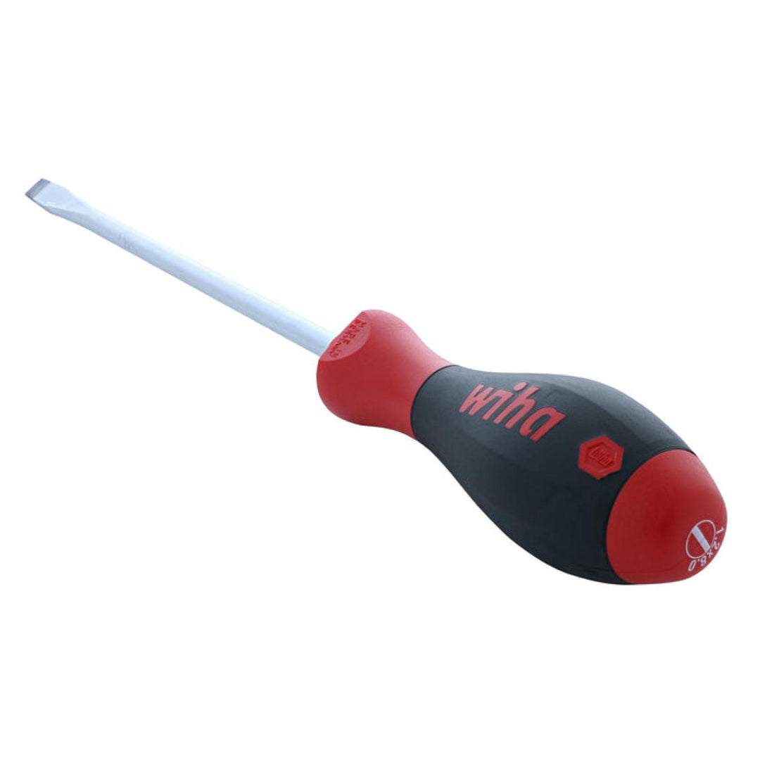 Wiha Tools 30230 SoftFinish Slotted Screwdriver, 8.0 mm x 175 mm