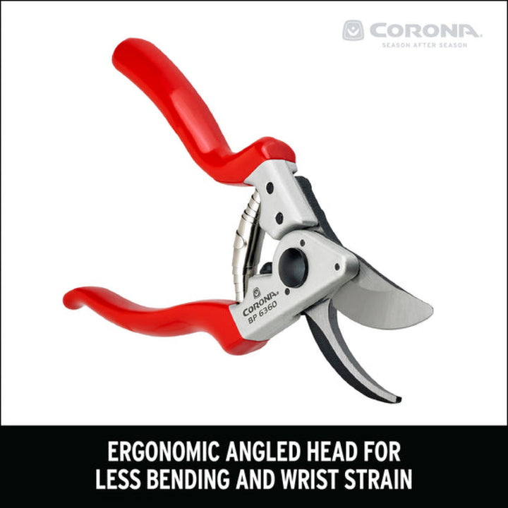 Corona BP 6360  ALUMINUM Bypass Pruner - 1 Inch, Angled, Right-Handed