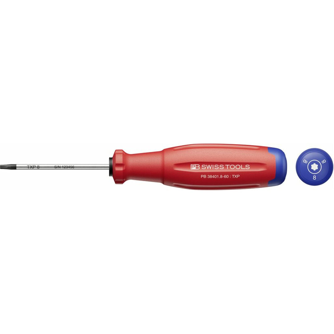 PB Swiss PB 38401.8-60 SwissGrip Evo Screwdriver For TorxPlus Screws TXP 8