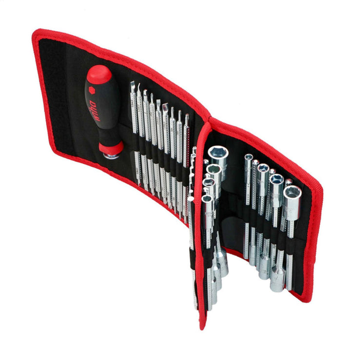 Wiha Tools 28188 Drive-Loc VI Interchangeable Blade 32 Pc. Set in Folding Wallet
