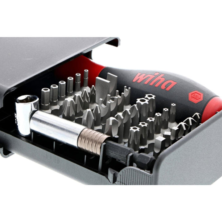 Wiha Tools 71991 Security Bits Collector Set with Locking Bit Holder, 39 Pc.
