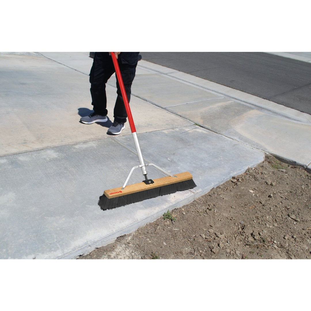 Corona BM 62060 24 in. Push Broom, 1-Bristle Design, Aluminum Handle