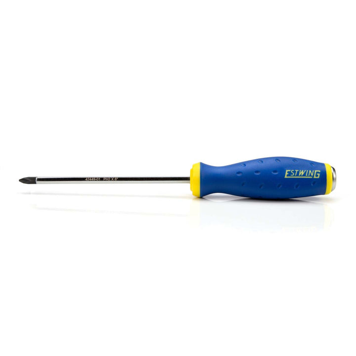 Estwing 42449-01 PH2 x 6-Inch Philips Head Heavy Duty Hex Shaft Demolition Screwdriver with Magnetic Tip