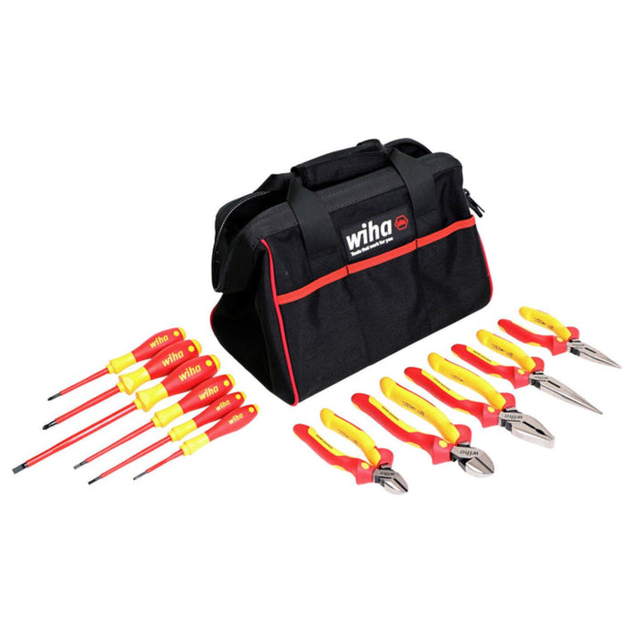 Wiha Tools 32977 Insulated Cutters Pliers Drivers Set