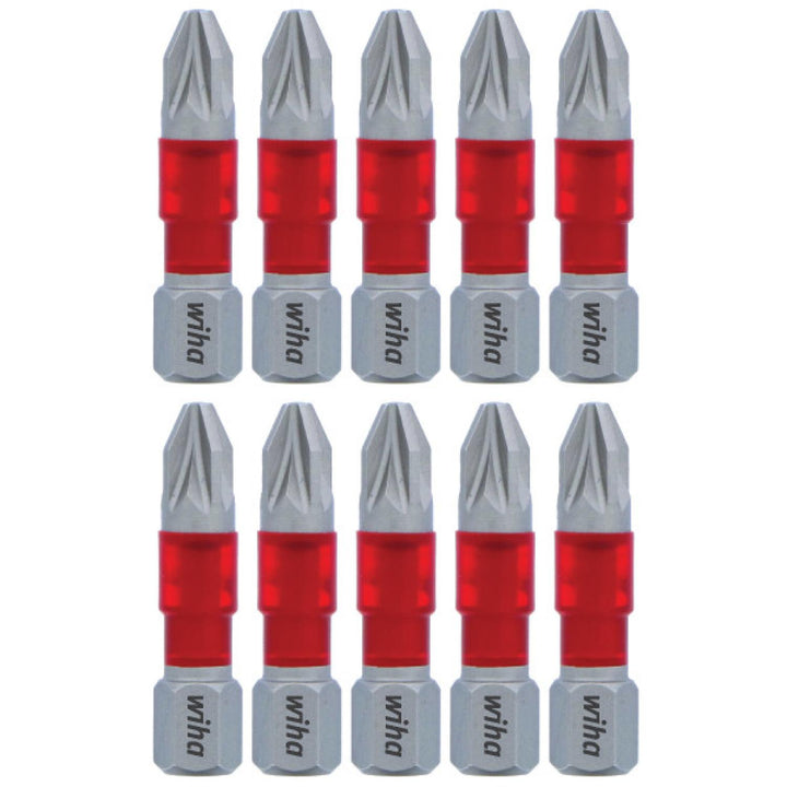 Wiha Tools 76507 MaxxTor Impact Bit Pozidriv #2 x 29mm - 10 Pack