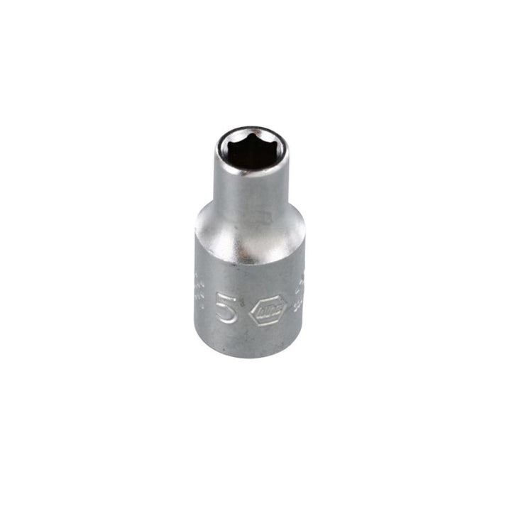Wiha Tools 33317 6 Point - 1/4 Inch Drive Socket - 5.0mm x 25mm