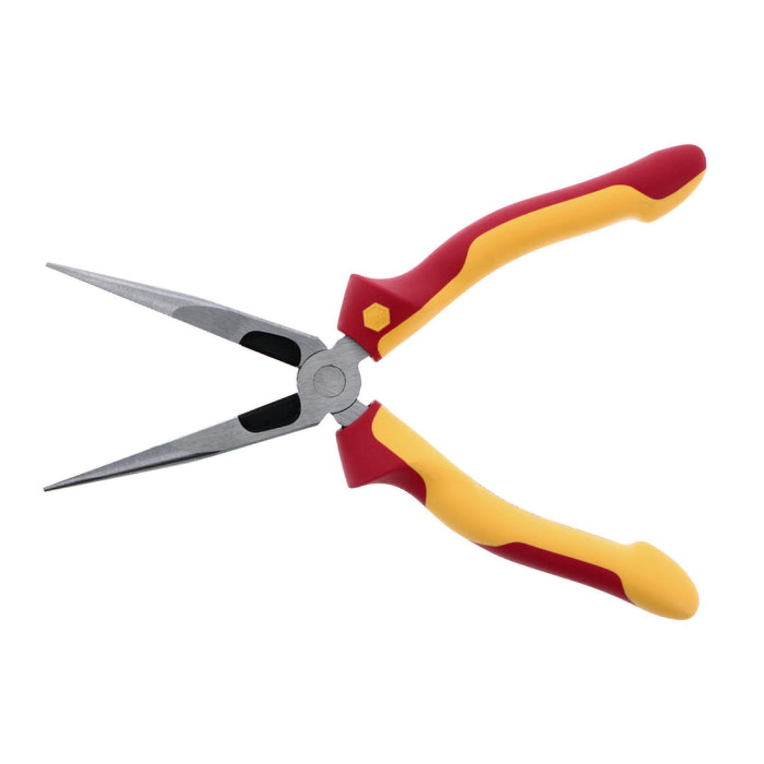 Wiha Tools 32923 Insulated Industrial Long Nose Pliers, 8"