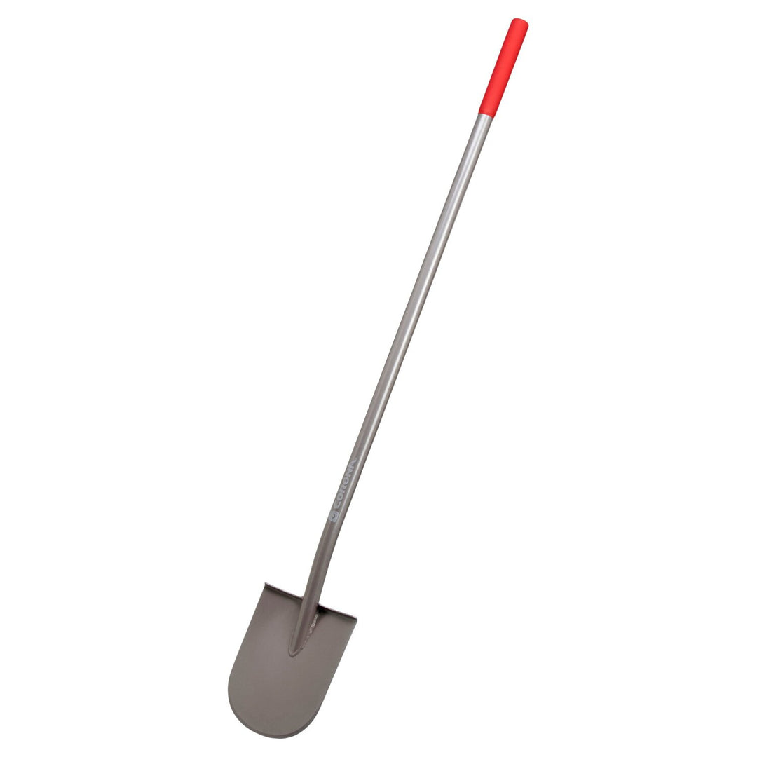 Corona AS 90310 All-Steel 12-Gauge Caprock 10 in. Flat Bowl Shovel with 1 in. Lift, Steel Handle