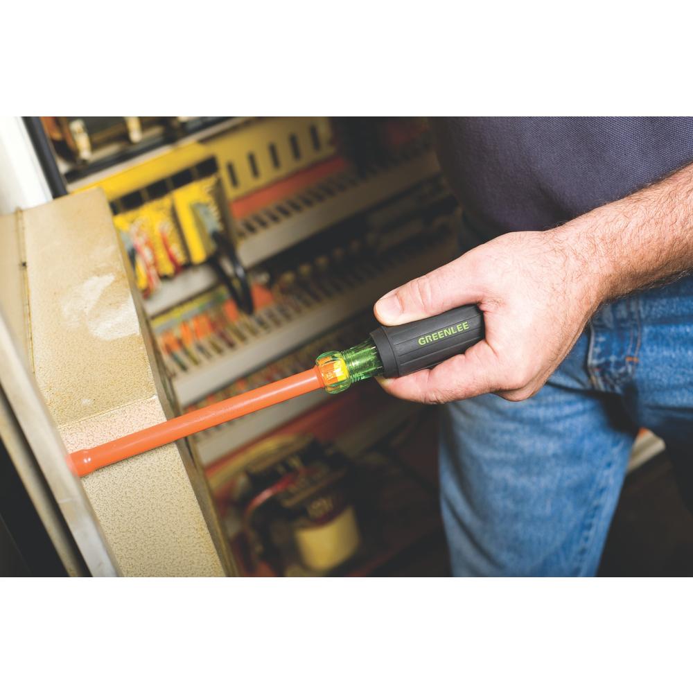 Greenlee 0253-12NH-INS 1/4-Inch by 6-Inch Insulated Nut Driver
