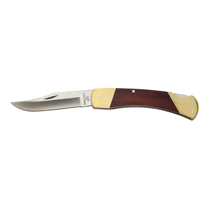 Klein Tools 44037 Sportsman Knife 3-3/8-Inch Stainless Steel Sharp Point Blade