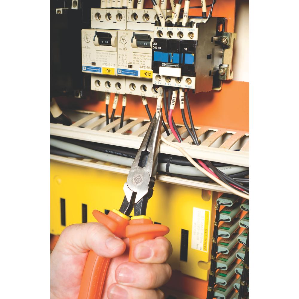 Greenlee 0351-08-INS 8" Insulated Long-Nose Pliers