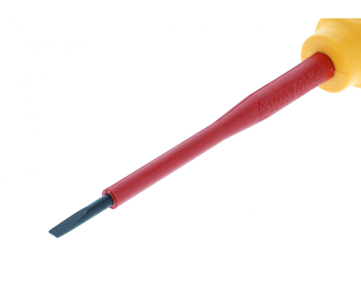 Wiha Tools 32010 Insulated Slotted Screwdriver, 2.5 mm x 75 mm