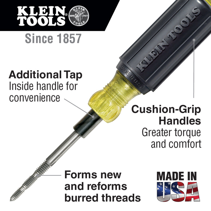 Klein Tools 626 6-in-1 Tapping Tool, Cushion Grip