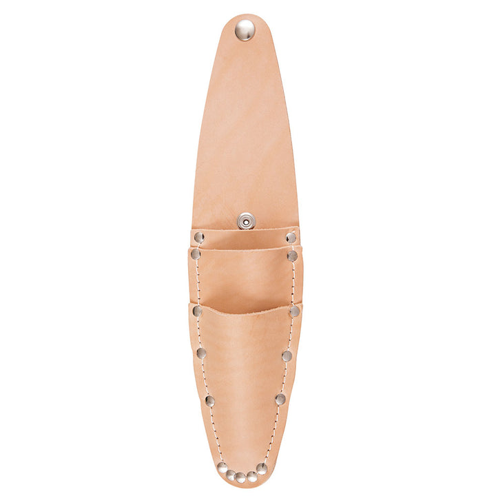 Heritage Cutlery H33 10 1/4'' Leather Tool Holster / Three Pocket Holds 10'', 11'' and 12''