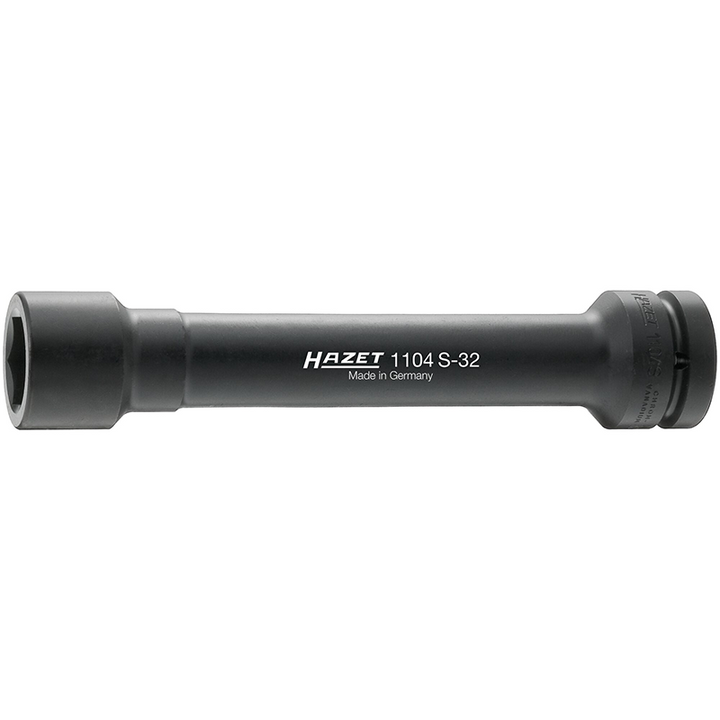 Hazet 1104S-32 Impact Socket ∙ 6-point, 1" Drive, 32mm x 270mm