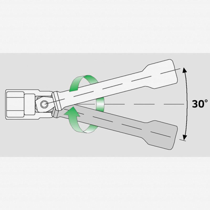 Stahlwille 12010008 427W Extension with wobble-drive, 3/8" - 125 mm