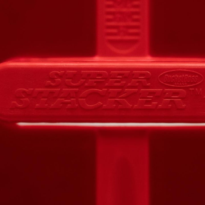 Bucket Boss 15054 Super Stacker Small Parts Organizer;Red