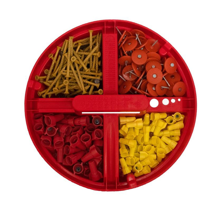 Bucket Boss 15054 Super Stacker Small Parts Organizer;Red