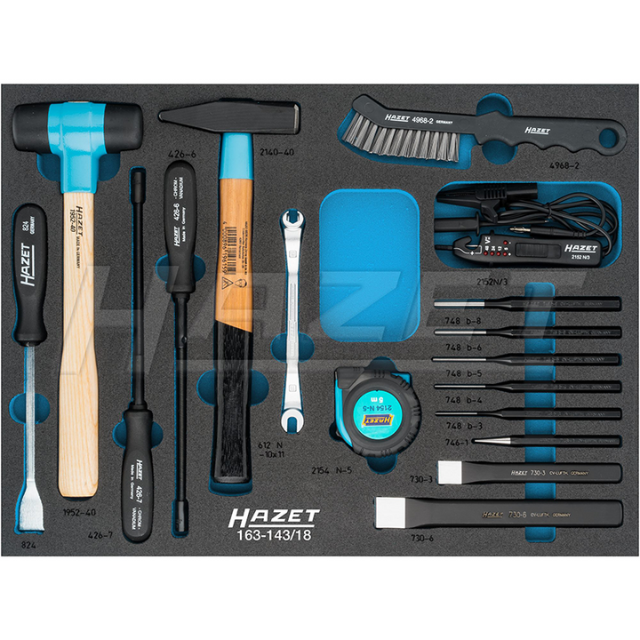Hazet 163-143/18 Universal Set, 17 Pieces