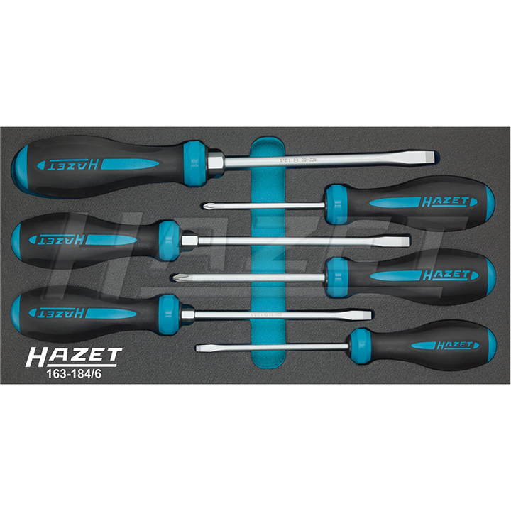 Hazet 163-184/6 HEXAnamic Screwdriver Set, 6 Pieces