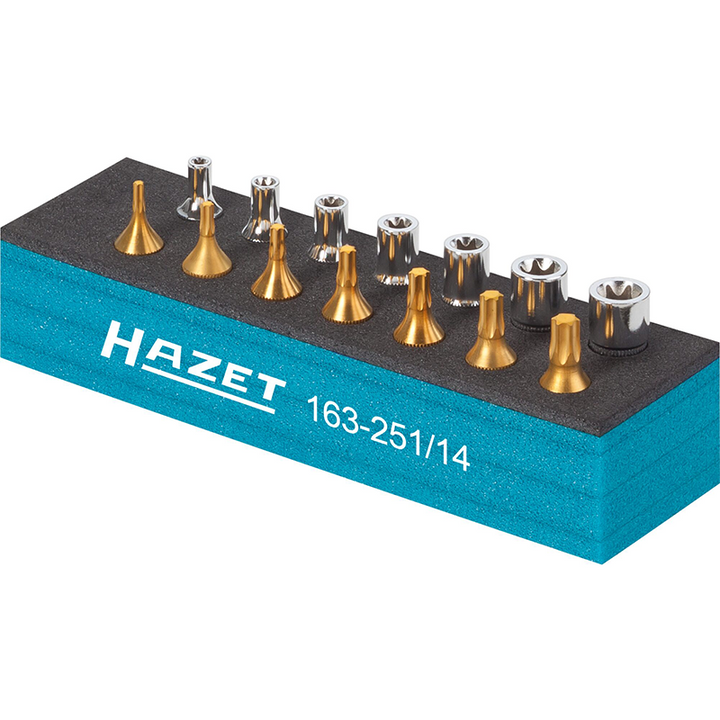 Hazet 163-251/14 TORX® Tool Set, 14 Pieces