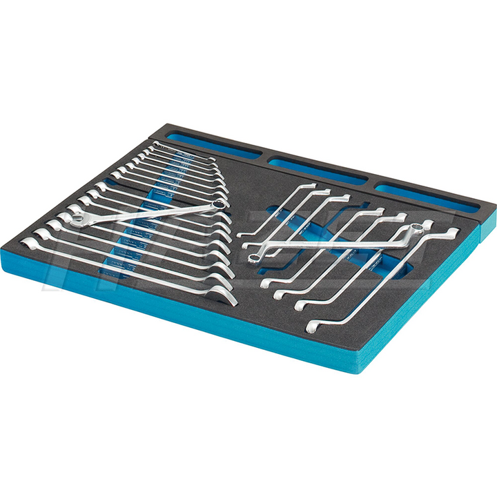 Hazet 163-30/25 Combination Wrench / Double Box-End Wrench Set, 25 Pieces