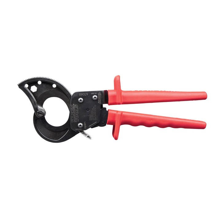 Klein Tools 63060 Cable Cutters, Ratcheting Cable Cutter Cuts Up to 750 MCM