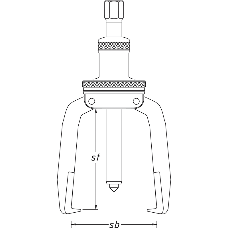 Hazet 1785-150 Puller, 3-Arm