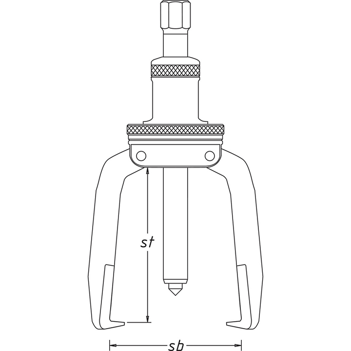 Hazet 1785-250 Puller, 3-Arm